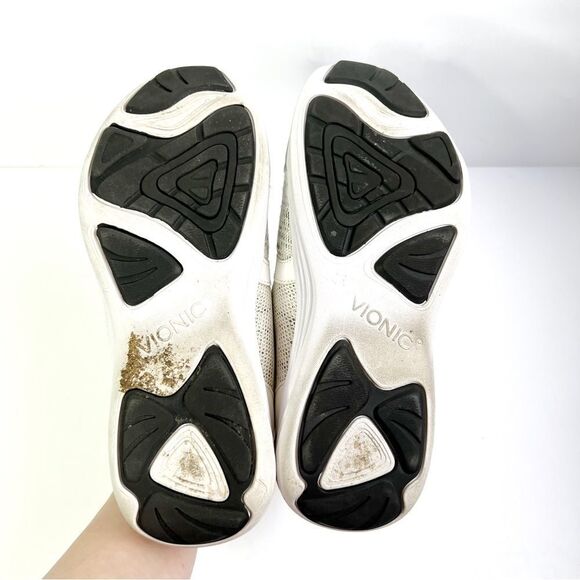 Vionic White Knit Sneakers - Picture 5 of 9